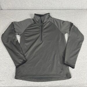 The North Face Fleece Pullover Mens Small Black Quarter Zip Lightweight Top